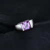 JewelryPalace Herenplein 3.3ct Gemaakt Alexandrite Sapphire 925 Sterling Sliver Ring Hoge kwaliteit Party Nieuwe fijne sieraden