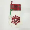 Decorações de Natal Cão Pata Snowflake Socks de Natal Hanges Christams Tree Candy Gift Squista Party Home Decor Drop Ship 110206