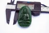 Free delivery - beautiful (outer Mongolia) jade Buddha (amulet). Hand-carved necklace pendant.