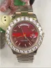 Luxusuhr 2 II Feste 18 kt Gelbgold 41MM Bigger Diamant-Uhr-Keramik-Lünette automatische mechanische Mann-Uhren Hochwertige neue Ankunft