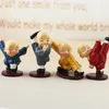 Miniaturfiguren aus Kunstharz, chinesischer kleiner Mönch, Kunsthandwerk, 4 Farben, Mini-Gartenzubehör, Auto, Heimdekoration, Anime-Figur, Spielzeug