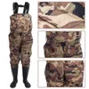 EU3847 utomhusvattentät fiske vadning pvc byxor andas stövlar camo 3layer män kvinnor vadare jordbruk overall byxor8907687