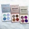 Skönhet Glasad Glitter Ögonskugga Brandpalett Högpigment Långvarig Vattentät 4 Färg Skinnande Shimmer Eye Shadow Makeup