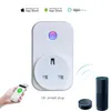 WiFi Smart Plug Home Automation Application App Timing Switch Control Control 100-240V WiFi Socket يعمل مع Amazon Alexa و Google