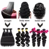 8a Grad Straight Weave Body Wave Loose Wave Brazilian Virgin Hair Bundles Obehandlat Remy Human Hair Malaysian Peruvian Indian Msjoli