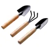 3 pièces/ensemble nouveaux outils de jardinage créatifs trois pièces Mini outils de jardin petite pelle râteau pelle en pot plantes fleurs