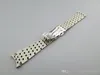 22mm New High quality SS Polishing brushed Curved End Watch Bands Bracelets For Breitling Watch3110