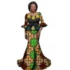 Femmes vêtements africains femmes robe ensemble 2 pièces hauts et longues jupes africaines robe Maxi robe de Club Dashiki imprimer robes WY1178