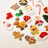 Julharts tillbehör Novelty artiklar DIY Santa Claus handskar kryckor Christma Tree och Snowflakes Party Decorations