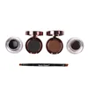 Gel eyeliner och ögonbryn Pulver Make up Cosmetic Sets Kit 2 st (1 Brown + Black)