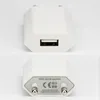 200PCS / Lot Wall Charger EU 5V 1A 5W Portabel USB-laddningsadapter för mobiltelefon