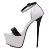 Duży rozmiar 34 do 40 41 42 43 44 45 Platformy damskie Ultra High Heels Pompy Party Club Taniec Buty 16cm