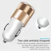 168 Metalowa podwójna portu USB Car Charger Universal 2.1 Adapter ładowania LED do inteligentnego telefonu i tabletu PC