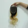 1b 613 Two Tone Lace Closure Brazilian Body Wave Top Grade Peruvian Indian Malaysian Virgin Human Hair Ombre Top Closure 4*4