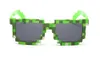 2021 Mosaic Sun Glasses Vintage Square Novelty Pixel Sunglasses Kids and Adults Trendy Minecr Glasses 4 Colors 100pcs