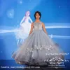 Belle Cendrillon Robe De Bal Filles Pageant Robes 2020 Bleu Clair Dentelle Applique Puffy Tulle Tout-Petits Adolescents Filles Pageant Robe Taille 8 10 12