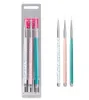 3pcs/مجموعة فن الأظافر بطانة الطلاء Pen 3d Tips Diy Acrylic UV Gel Brushes Kit Flower Line Grid French Designer Tool Manicure Tool