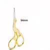 Fashion Retro Silver Golden Stork Sewing Scissors Trimming Dressmaking Shears Cross-stitch Embroidery Steel Tailor Scissor Sewing SN1571