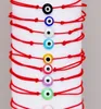 20 stks / partij Mixed Lucky Hamsa String Evil Eye Lucky Red Cord Verstelbare Armband DIY Sieraden