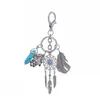 Dream Catcher Keyring Bag Charm Fashion Silver Boho Jewelry Leaf Hexagon Column Pendant Keychain For Women