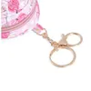 Bolsa de flamingo fofo em forma de chaveiro bolsa de moeda zíper pequena carteira personalizada keychain bolsa bolsa pingente de moda jóias