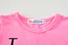 Baby Childrens Clothing Set Letters Tshirts calças Bandas de cabeça Conjunto de moda Moda menina garotas Tops Tops Suits Boutique Roupos de roupas 8537261