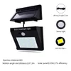 1216202454 LED LED Solar Power Pir Motion Sensor Wall Light Outdoor Waterproof Energin