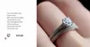 Büyük marka alyans seti katı 925 sterling gümüş 1ct zirkon cz nişan yüzükleri kadınlar için vintage mücevher 3353385