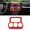 ABS Car Centralna Dashboard Pokrywa Pokrywa do Jeep Wrangler JK 2011-2017 Factory Outlet Samochód Wnętrze Akcesoria