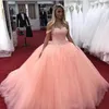 licht oranje quinceanera jurken