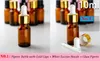 10 ml amber glas etherische olie pipet flessen vloeibare reagens dispensing flessen parfums flessen 768 stks groothandel gratis verzending