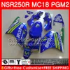 Bodys per HONDA NSR250R MC16 Movistar Blue MC18 PGM2 NS250 88 89 78HM.54 NSR 250 R NSR250 R RR NSR250RR NSR 250R 88 89 1988 1989 Kit carenatura