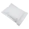 50 PCS White 18x26 cm Mylar Foil Aluminum Bag with Zipper Mylar Type Foil Pouch Resealable Food Commercial Grade Packaging Bags