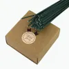 ホアドド150ピース13cm花茎濃い緑のワイヤーの人工花毛ヘッドアクセサリー（サイズ2mm）