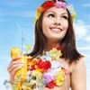 10pcs fiori artificiali hawaiani ghirlande leis ghirlanda collana fancy dress partito hawaii spiaggia divertimento fiori fai da te festa spiaggia decorazione