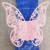 50pcs/lot Free Shipping Laser Cut Napkin Ring Paper Wedding Decorations Beautiful Butterfly design Towel Buckle for Party Table Decoration