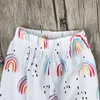 Abbigliamento per bambini 2018 Primavera Cotone Neonate Arcobaleno Vestiti Set Neonato T-shirt a maniche lunghe T-shirt + Pantaloni lunghi 2PCS Abiti per ragazze Set Bambino