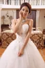 Vendite calde 2018 Nuova primavera ed estate stile sposa abito da sposa cinturino in pizzo principessa matrimonio matrimonio romantico con ricamo