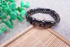 Fashion Magnetic Hematite Stone Bracelets Therapy Health Care Magnet Beads Bracelet Men's Jewelry