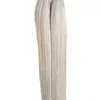 100g / Lot 100s Förbundna Fusion Pre Hair Extensions 10 "-26" Remy Keratin Människa Straight Flat Hair Natural Human Hair