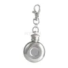 1oz mini kleine ronde heupfles draagbare drank wijn pot 304 roestvrij stalen metalen kleine heupfles met sleutelhanger 28ml