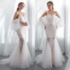 Abiti da sposa sexy a sirena avorio senza spalline abito da sposa staccabile in pizzo manica corta 2018 disponibile abito da sposa moda economico