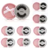 16 Styles 3D Faux Cils De Vison Faux Cils De Vison 3D Protéines De Soie Cils 100% Faits À La Main Faux Cils Naturels Avec Une Boîte Cadeau Rose