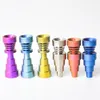 6 in 1 Domeless Titanium Nail GR2 Nails 10mm &14mm& 18mm joint Glass bong water pipe glass pipes Universal and Convenient