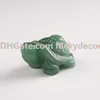 10 sztuk Lucky Protection Amulet Sea Turtle Figurine Natural Green Aventurine Carved Gemstone Healing Pocket Tortoise Statua 1.5 "/ 2" Wystrój pokoju