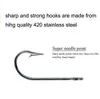 7731 Stainless Steel Super Large Fishing Hooks Big Game Fish Tuna Bait Extra Big Fishing Hook Size 18/0 20/05437042