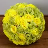 Veel kleuren Becastiful Kunstmatige Zijden Bloem Rose Ballen Bruiloft Centrum Pomander Bouquet Party Decorations Hot Sale