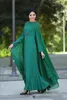 2018 Dubai Arabic Muslim Formal Evening Dresses Long Sleeve Chiffon Floor Length Women Party Prom Dress With Cap Mother039s Ves1037532