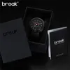 Break Mens Klockor Top Sport Watch Japan Miyota Silikon Strap Klocka Män Quartz Klockor Casual Creative Armbandsur