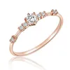 7 minuscoli pezzi di diamante di squisiti piccoli gioielli per anelli di fidanzamento da donna in stile fresco 218